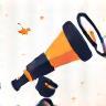 Icon representing event promotion and marketing