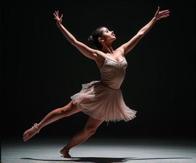 Dancer Priya Singh in a dynamic contemporary dance pose